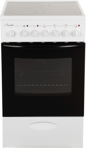 Плита Электрическая Лысьва EF4006MK00 белый стеклокерамика (без крышки)