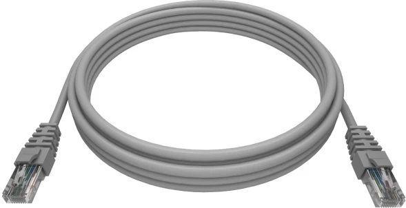 Патч-корд NTSS NTSS-PC-UTP-RJ45-5e-2.0-LSZH-GY UTP RJ-45 вил.-вилка RJ-45 кат.5E 2м серый LSZH 26AWG
