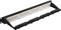 Патч-панель Lanmaster LAN-PPN24U5E 19&amp;quot; 1U 24xRJ45 кат.5E UTP