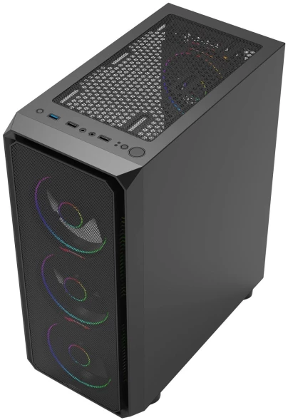 Корпус Bloody CC-126 черный без БП ATX 8x120mm 2xUSB2.0 1xUSB3.0 audio bott PSU