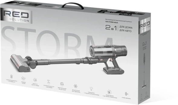 Пылесос моющий Red Solution X20 550Вт темно-серый/серый