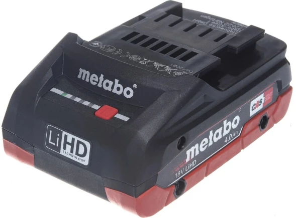 Батарея аккумуляторная Metabo LiHD 18В 4Ач Li-Ion (625367000)