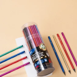 Карандаш ч/г Deli EC049-HB 2.2мм HB трехгран. ассорти