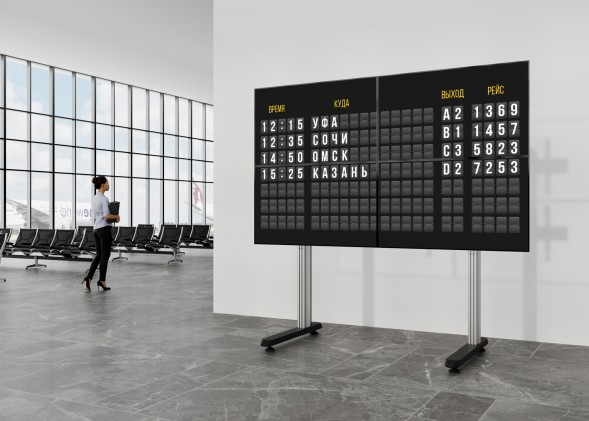 Стойка для телевизора Cactus CS-FS-TV4-PRO черный 32&amp;quot;-70&amp;quot; макс.50кг напольный мобильный