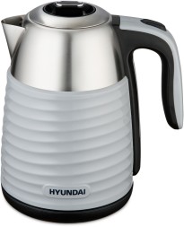 Чайник электрический Hyundai HYK-S4804 1.7л. 2200Вт серый/черный корпус: металл
