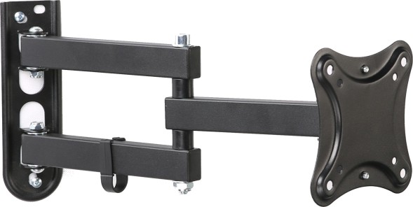 Кронштейн для телевизора Hama R1 118153 черный 10&amp;quot;-27&amp;quot; макс.15кг настенный поворотно-выдвижной и наклонный