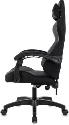 Кресло игровое Zombie Void черный/серый с подголов. крестов. пластик