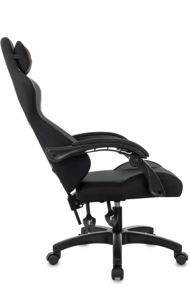 Кресло игровое Zombie Void черный/серый с подголов. крестов. пластик