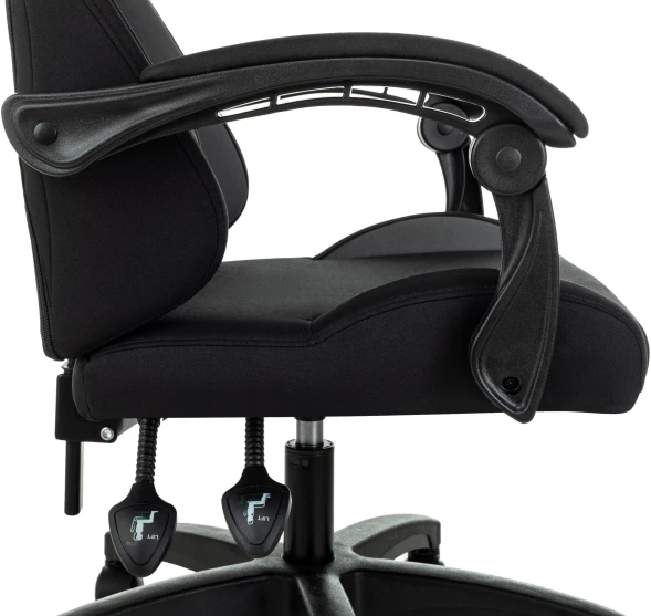 Кресло игровое Zombie Void черный/серый с подголов. крестов. пластик