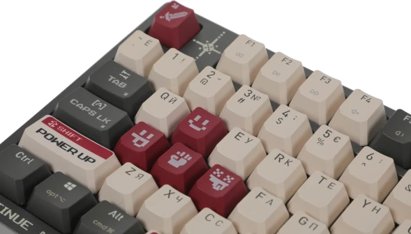 Клавиатура A4Tech Bloody WS98 Pixels Red механическая темно-серый/белый USB беспроводная BT/Radio Multimedia for gamer LED (WS98)