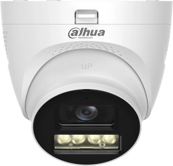 Камера видеонаблюдения аналоговая Dahua DH-HAC-HDW1500TQP-IL-T-0280B 2.8-2.8мм HD-CVI HD-TVI цв. корп.:белый