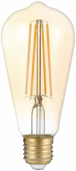 Лампа филам. Gauss Filament ST64 8Вт цок.:E27 эдисон 220B св.свеч.бел.теп. (упак.:10шт) (157802008)