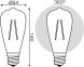 Лампа филам. Gauss Filament ST64 8Вт цок.:E27 эдисон 220B св.свеч.бел.теп. (упак.:10шт) (157802008)