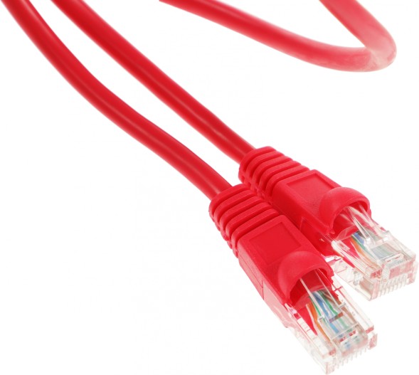 Патч-корд cat5E molded 1м красный RJ-45 (m)-RJ-45 (m)