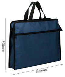 Папка-портфель Deli 63753BLUE 2 отдел. A4 текстиль синий