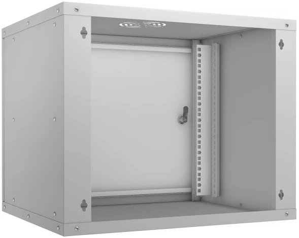Шкаф коммутационный Cabeus (WSC-05D-9U55/45M) настенный 9U 550x450мм пер.дв.металл 30кг серый 390мм IP20 сталь