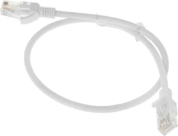 Патч-корд NTSS NTSS-PC-UTP-RJ45-5e-0.5-LSZH-WT UTP RJ-45 вил.-вилка RJ-45 кат.5E 0.5м белый LSZH 26AWG