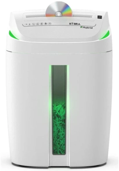 Шредер Kobra C4-Hybrid E/S серый (секр.P-4) перекрестный 15лист. 40лтр. скрепки скобы пл.карты CD