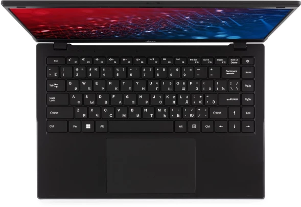 Ноутбук IRU Planio 14ING N-series N100 8Gb SSD512Gb Intel UHD Graphics 14&amp;quot; IPS FHD (1920x1080) FreeDOS black WiFi BT Cam 6000mAh (2058899)