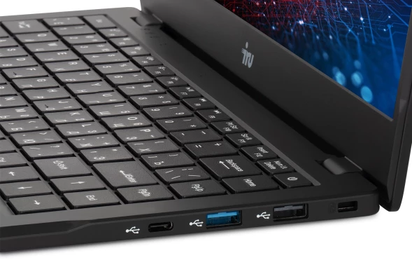 Ноутбук IRU Planio 14ING N-series N100 8Gb SSD512Gb Intel UHD Graphics 14&amp;quot; IPS FHD (1920x1080) FreeDOS black WiFi BT Cam 6000mAh (2058899)