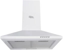 Вытяжка каминная Oasis KB-50W белый управление: кнопочное (1 мотор)