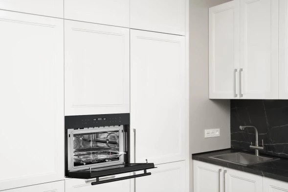 Духовой шкаф Электрический Weissgauff OE 446 Black Edition черный
