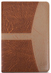 Блокнот Deli 7921 205х143мм искусст. кожа 160л светло-коричневый/коричневый