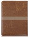Блокнот Deli 7921 205х143мм искусст. кожа 160л светло-коричневый/коричневый