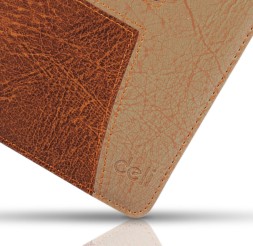 Блокнот Deli 7921 205х143мм искусст. кожа 160л светло-коричневый/коричневый