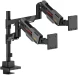 Кронштейн для мониторов Ultramounts UM744BG черный/серый 24&amp;quot;-57&amp;quot; макс.27кг крепление к столешнице поворот и наклон