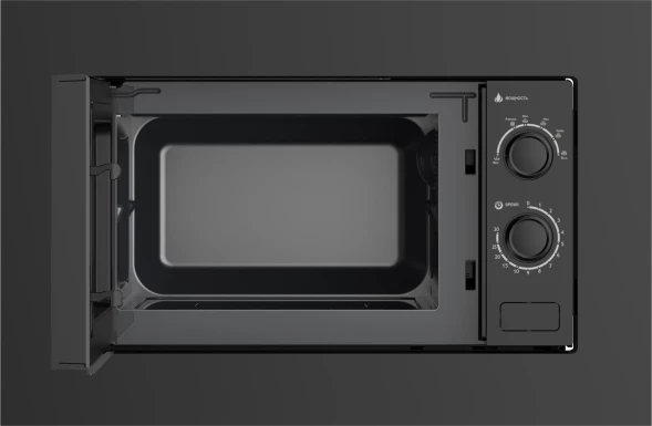 Микроволновая печь Weissgauff HMT-2016 BGL Flat Table 20л. 700Вт черный (встраиваемая)