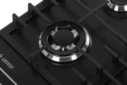 Газовая варочная поверхность Gefest ПВГ 1214-01 К2 черный матовый