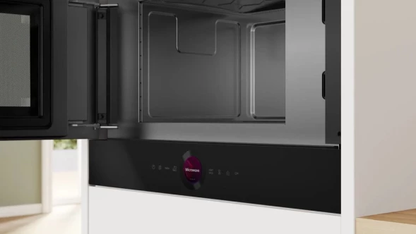 Микроволновая печь Bosch BFL9221B1 21л. 900Вт черный (встраиваемая)