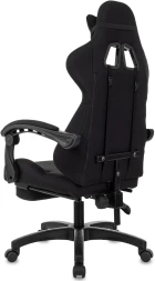 Кресло игровое Zombie Shadow черный/серый с подголов. крестов. пластик подст.для ног пластик черный