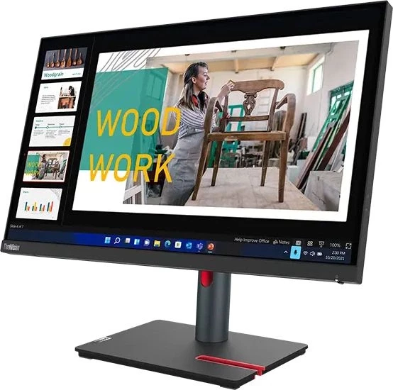 Монитор Lenovo 23.8&amp;quot; ThinkVision P24q-30 черный IPS LED 16:9 HDMI матовая HAS Piv 1000:1 300cd 178гр/178гр 2560x1440 60Hz DP Quad 2K (1440p) USB 5.7кг