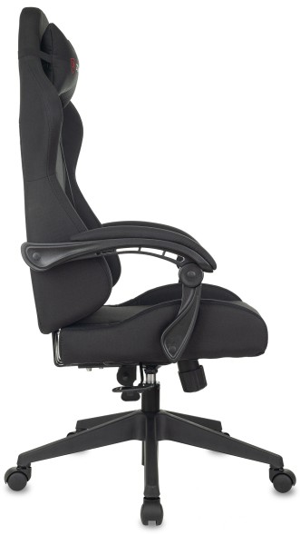 Кресло игровое Zombie Predator черный Neo Black с подголов. крестов. пластик