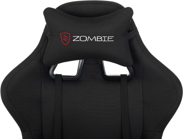 Кресло игровое Zombie Predator черный Neo Black с подголов. крестов. пластик
