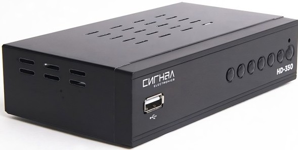 Ресивер DVB-T2 Сигнал HD-350 черный