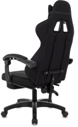 Кресло игровое Zombie Weaver черный с подголов. крестов. пластик подст.для ног пластик черный