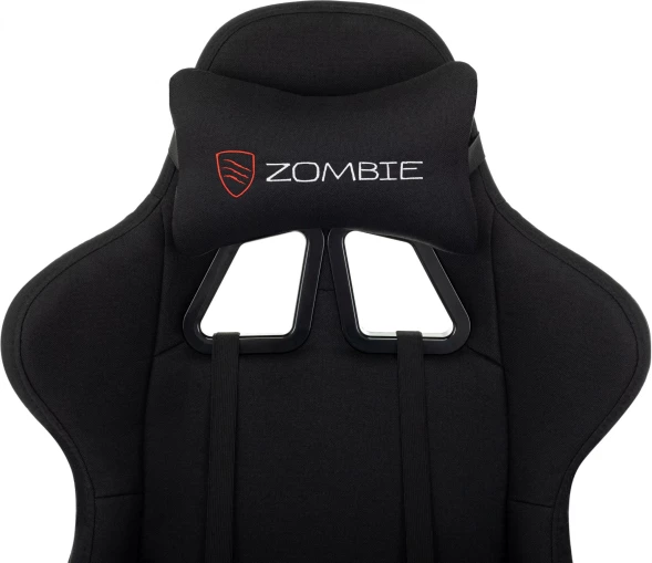 Кресло игровое Zombie Weaver черный с подголов. крестов. пластик подст.для ног пластик черный