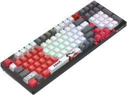 Клавиатура A4Tech Bloody WS98 Naraka механическая серый/красный USB беспроводная BT/Radio Multimedia for gamer LED (WS98)