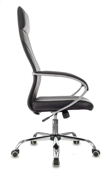 Кресло руководителя Бюрократ CH-610SL черный эко.кожа крестов. металл хром