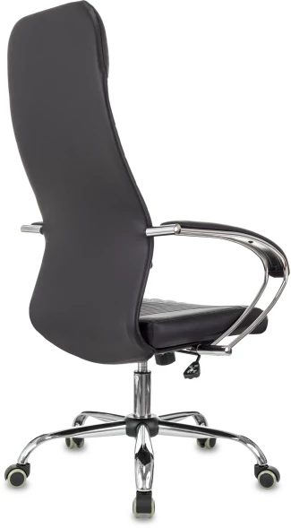 Кресло руководителя Бюрократ CH-610SL черный эко.кожа крестов. металл хром