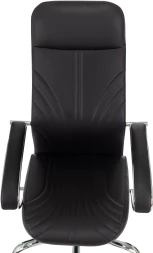 Кресло руководителя Бюрократ CH-610SL черный эко.кожа крестов. металл хром