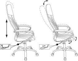 Кресло руководителя Бюрократ CH-610SL черный эко.кожа крестов. металл хром
