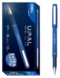 Ручка гелев. Deli Upal EG11-BL синий d=0.7мм син. черн.