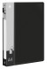 Папка на 4-х кольцах Бюрократ -0840/4RBLCK A4 пластик 0.8мм кор.40мм внутр. с вставкой черный