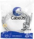 Патч-корд Cabeus PC-UTP-RJ45-CAT.5E-3M U/UTP RJ-45 вил.-вилка RJ-45 кат.5E 3м серый ПВХ