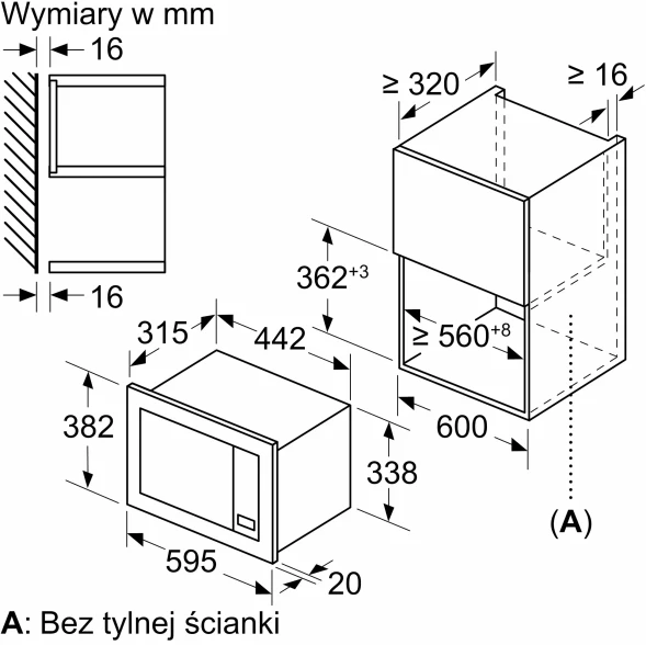 Микроволновая печь Bosch BFL623MB4 20л. 800Вт черный (встраиваемая)