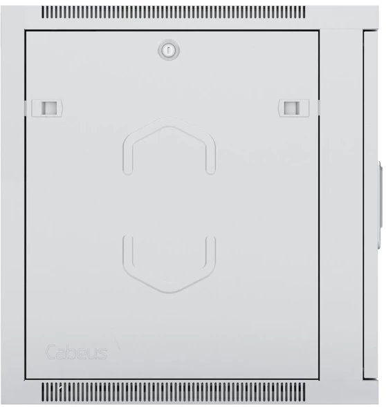 Шкаф коммутационный Cabeus (SH-05F-9U60/45) настенный 9U 600x450мм пер.дв.стекл 60кг серый 390мм 20кг 501мм IP20 сталь